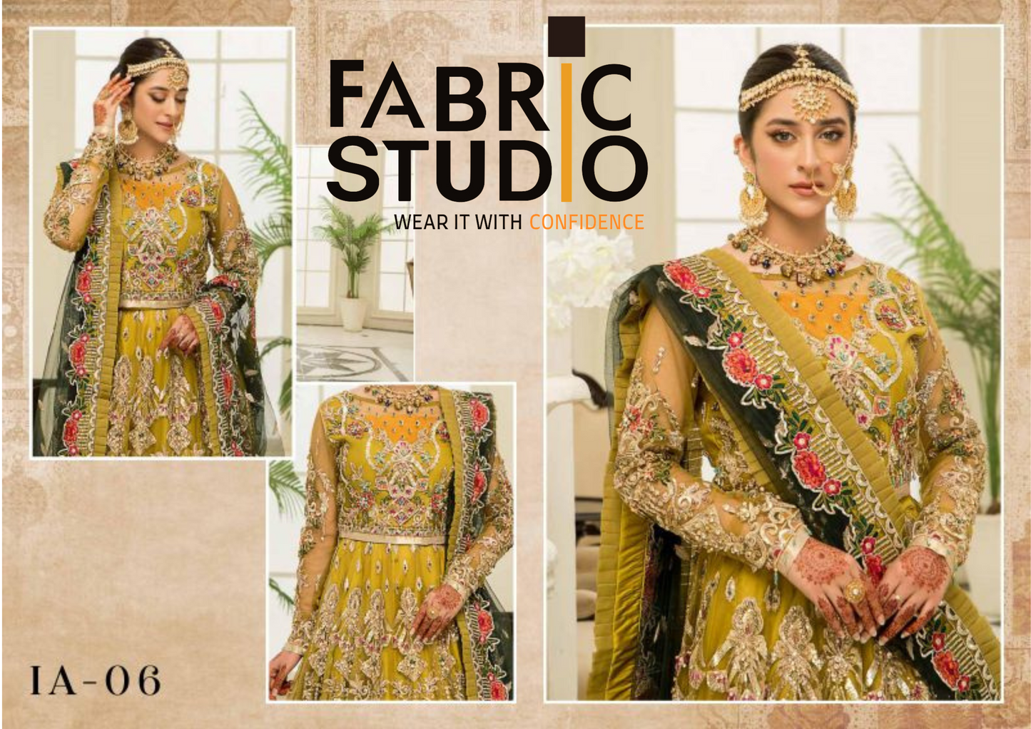 Olive Green Lehenga Mehndi